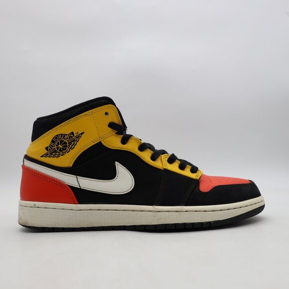 Nike Air Jordan 1 Mid SE Amarillo Yellow Orange Men’s Size 9.5 Retro 852542-087